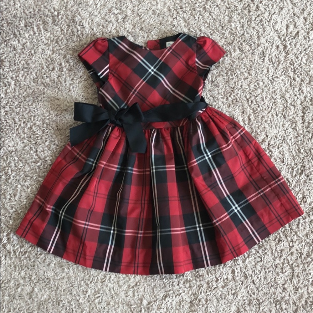 Ralph Lauren baby girl’s formal plaid dress 18M